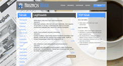 Desktop Screenshot of hasznoshirek.hu